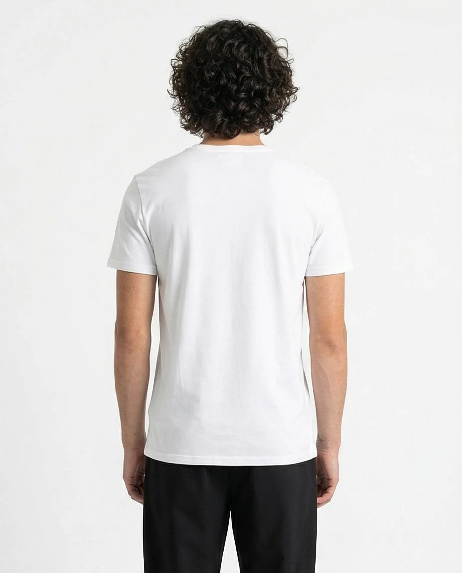 Ravin Essential Crewneck Tee in Optic White - 21212 - Image 2