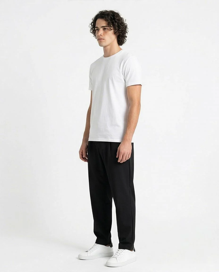 Ravin Essential Crewneck Tee in Optic White - 21212 - Image 4