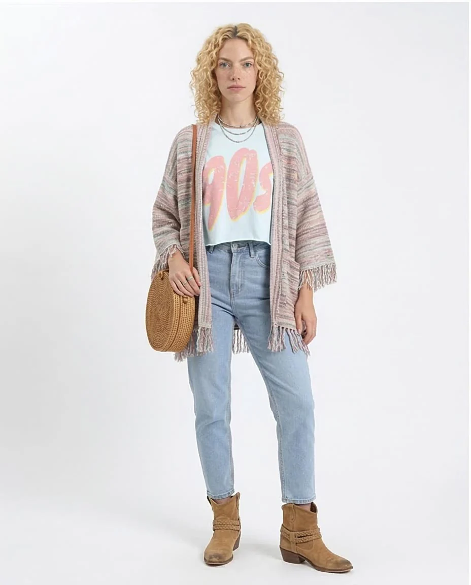 Ravin '90s Vibe Light Blue Crop T-Shirt - Aqua - R209243 - Image 3
