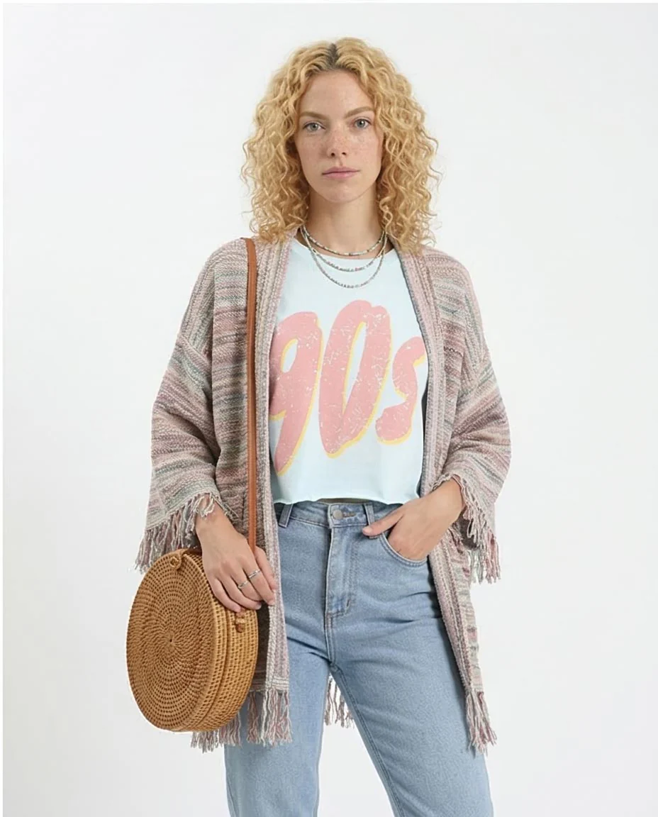 Ravin '90s Vibe Light Blue Crop T-Shirt - Aqua - R209243 - Image 5