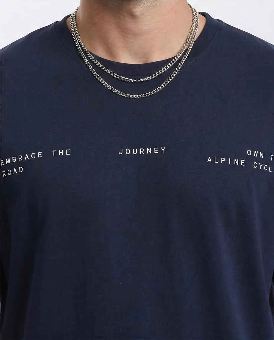 Ravin "Alpine Journey" Graphic T-Shirt – Navy - Navy Blue - R209388 - Image 3