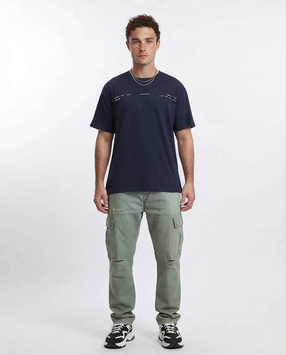 Ravin "Alpine Journey" Graphic T-Shirt – Navy - Navy Blue - R209388 - Image 4