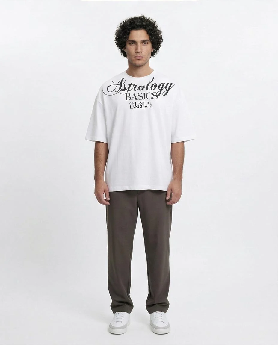Ravin | Astrology Basics Oversized Graphic T-Shirt - R215747 - Image 3