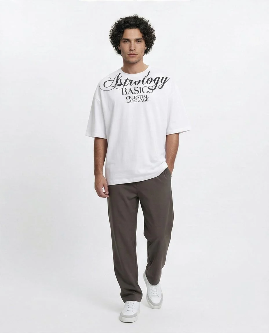 Ravin | Astrology Basics Oversized Graphic T-Shirt - R215747 - Image 4
