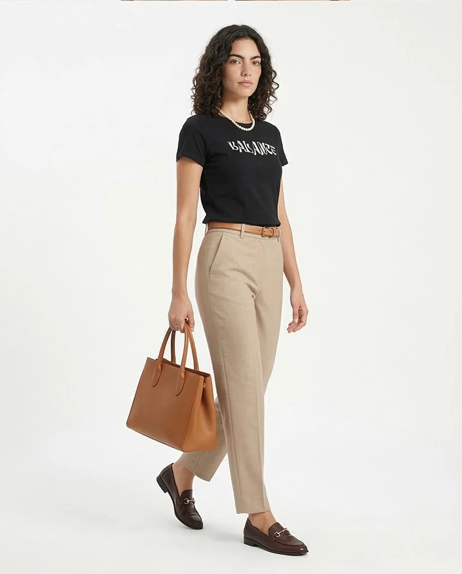 Ravin "Balance" Graphic Baby Tee – Black - R210559 - Image 5