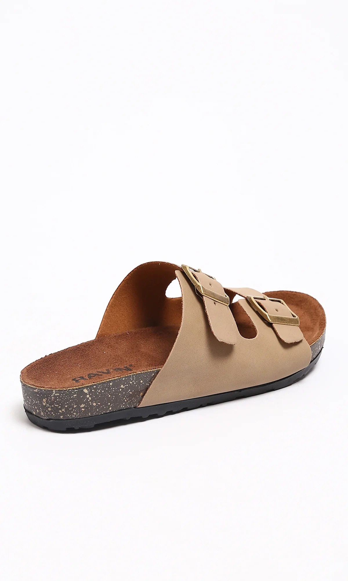 Beige Double-Strap Buckled Comfort Sandals - R212535 - Image 4
