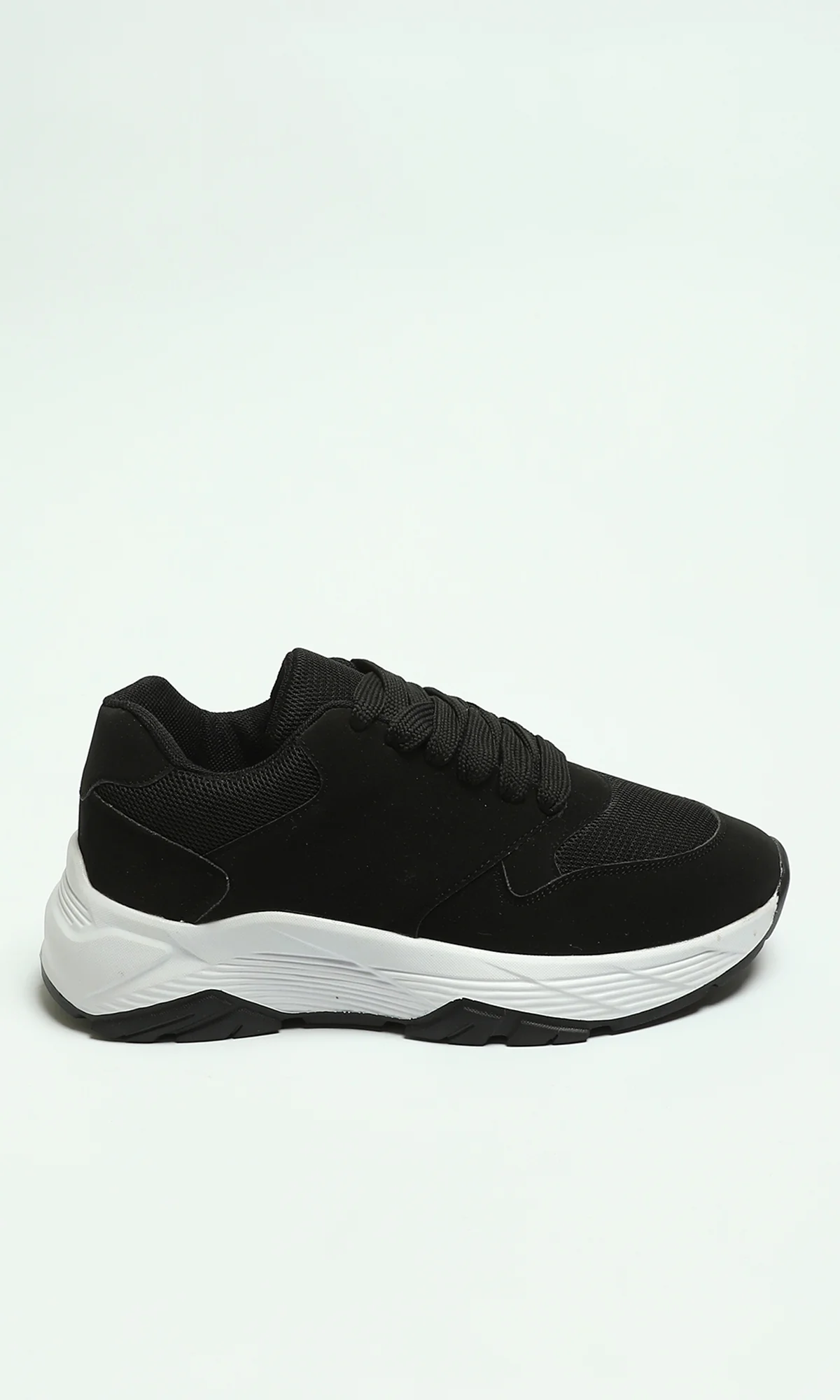 Essential Black Chunky Sole Sneakers - Image 2