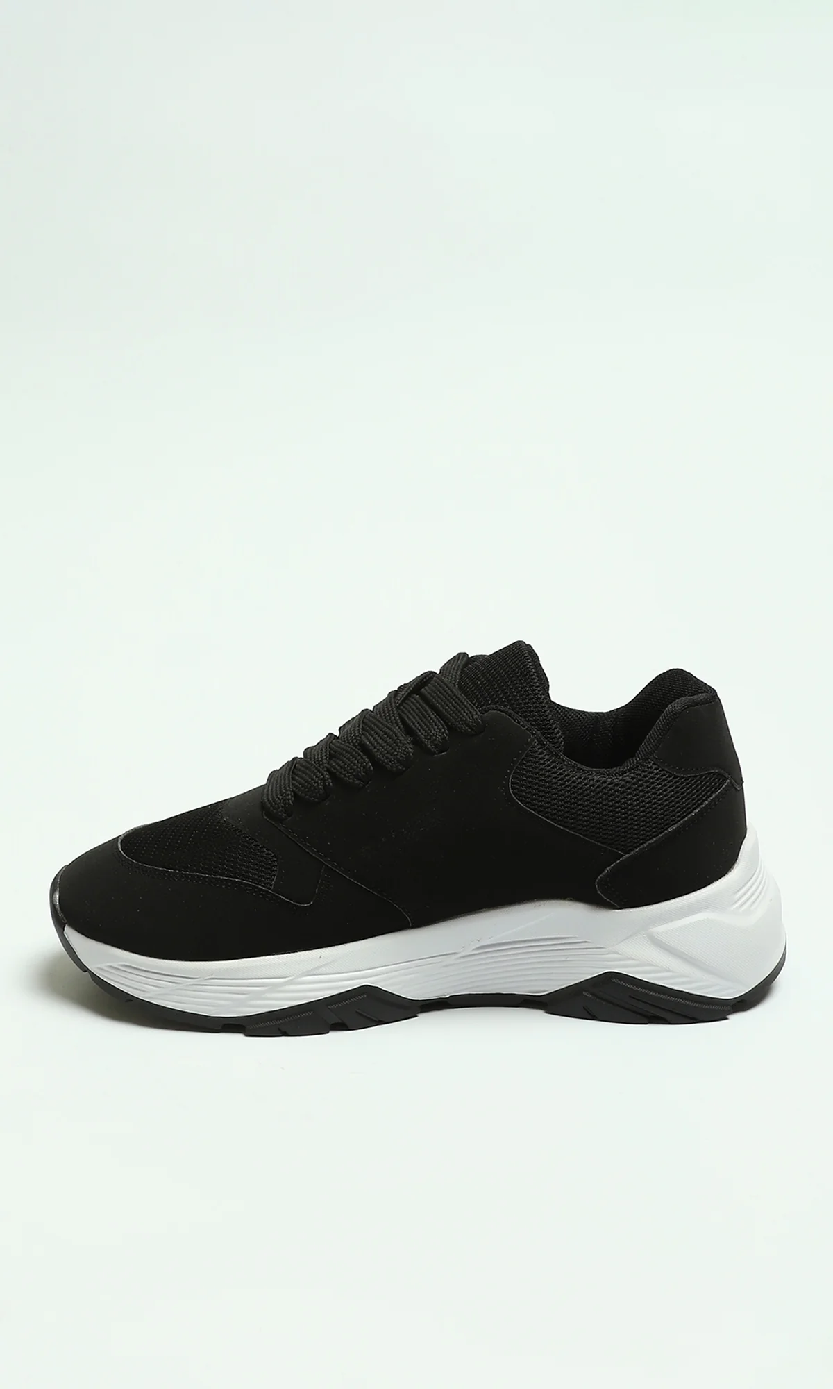 Essential Black Chunky Sole Sneakers - Image 4