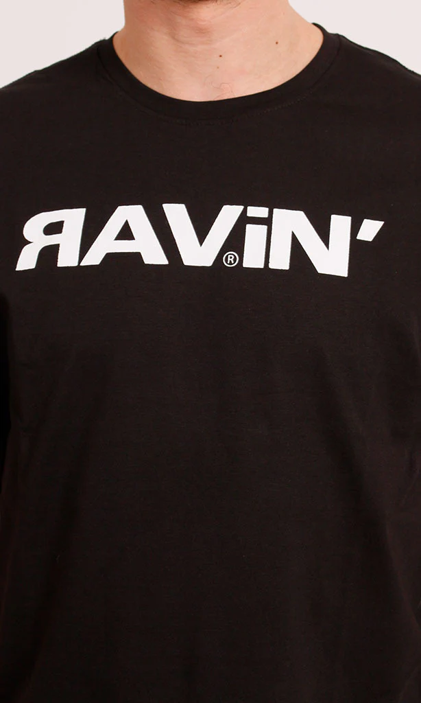 Ravin Men's Black Graphic Logo T-Shirt - Image 3