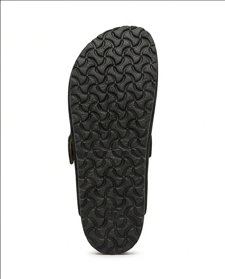 Suede Comfort Buckle Clog in Noir - R216196 - Image 4