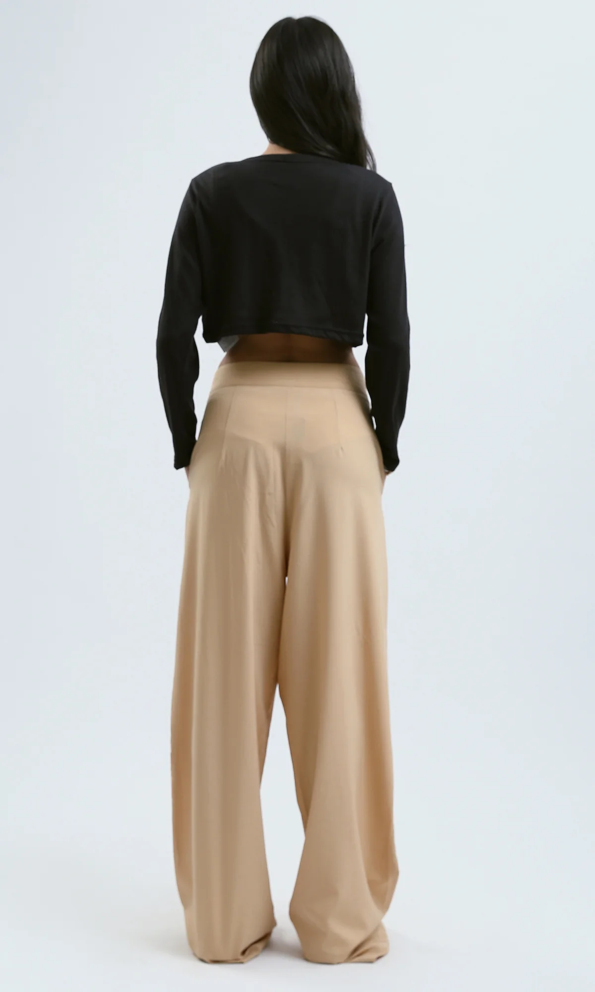 Black Long Sleeve Tie-Front Cropped Bolero Cardigan - 0188387 - Image 6