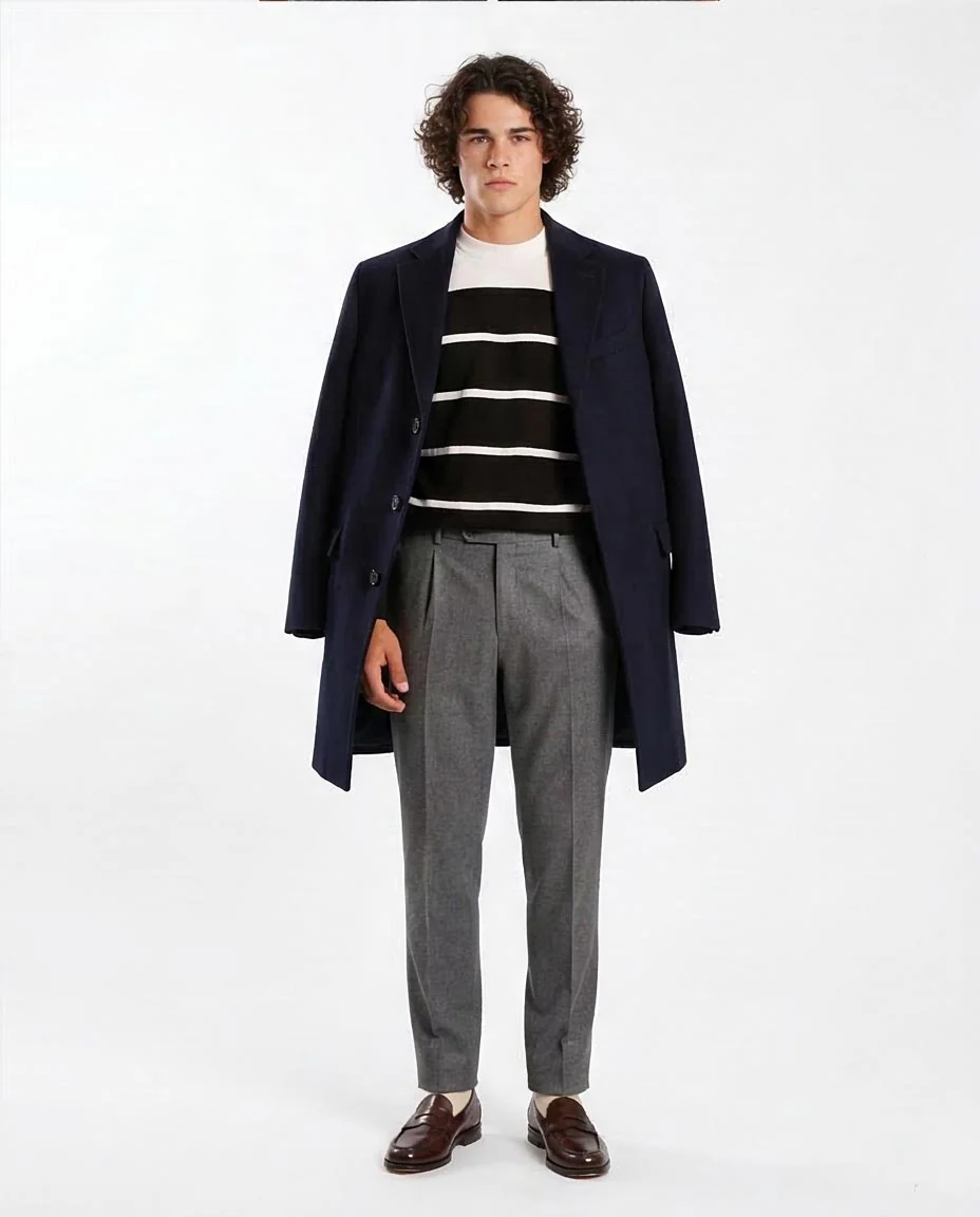Bold Nautical Striped Crew Neck Knit Pullover - O201340 - Image 5
