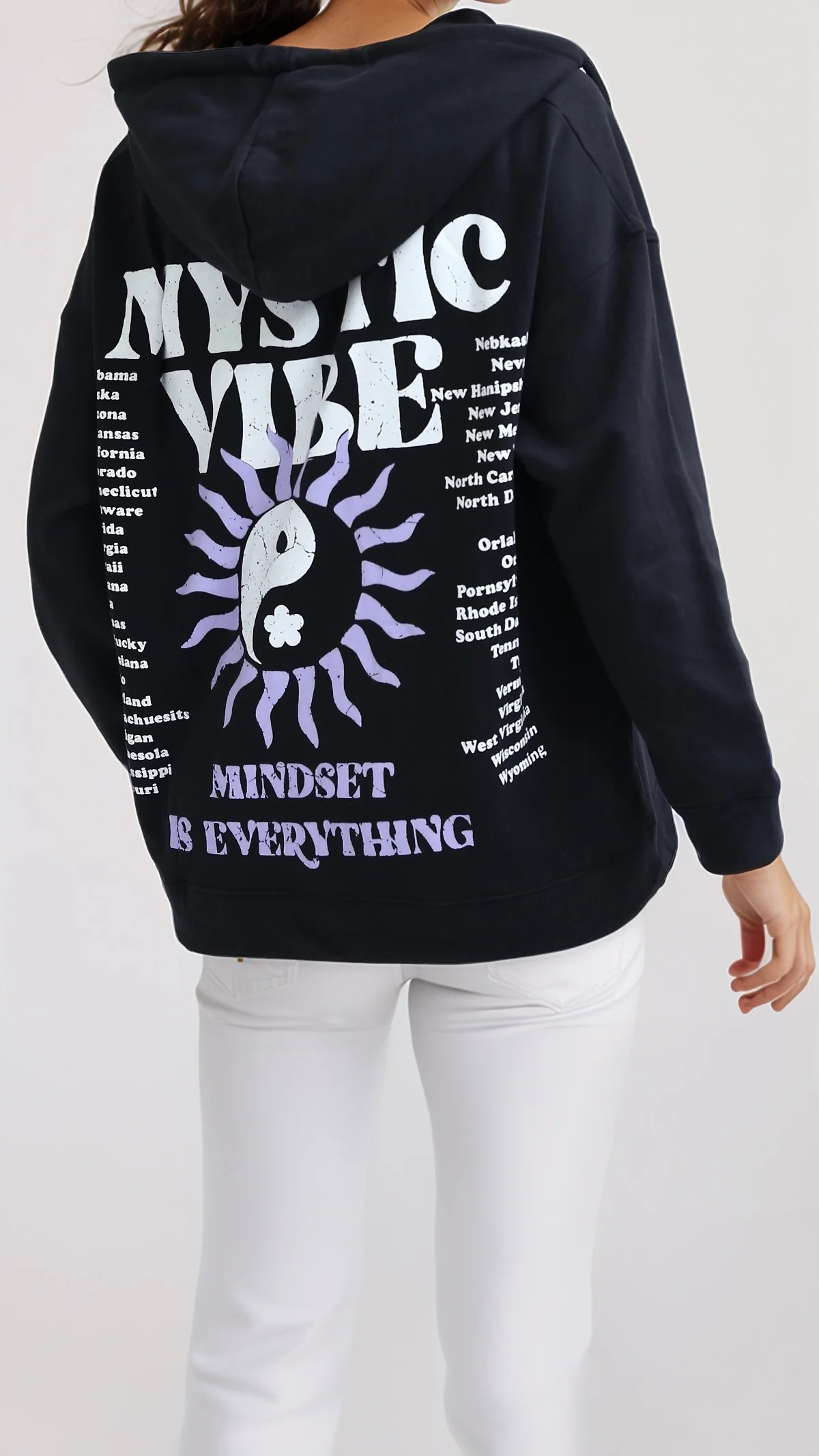 Celestial Yin-Yang Oversized Zip-Up Hoodie - O200151 - Image 3