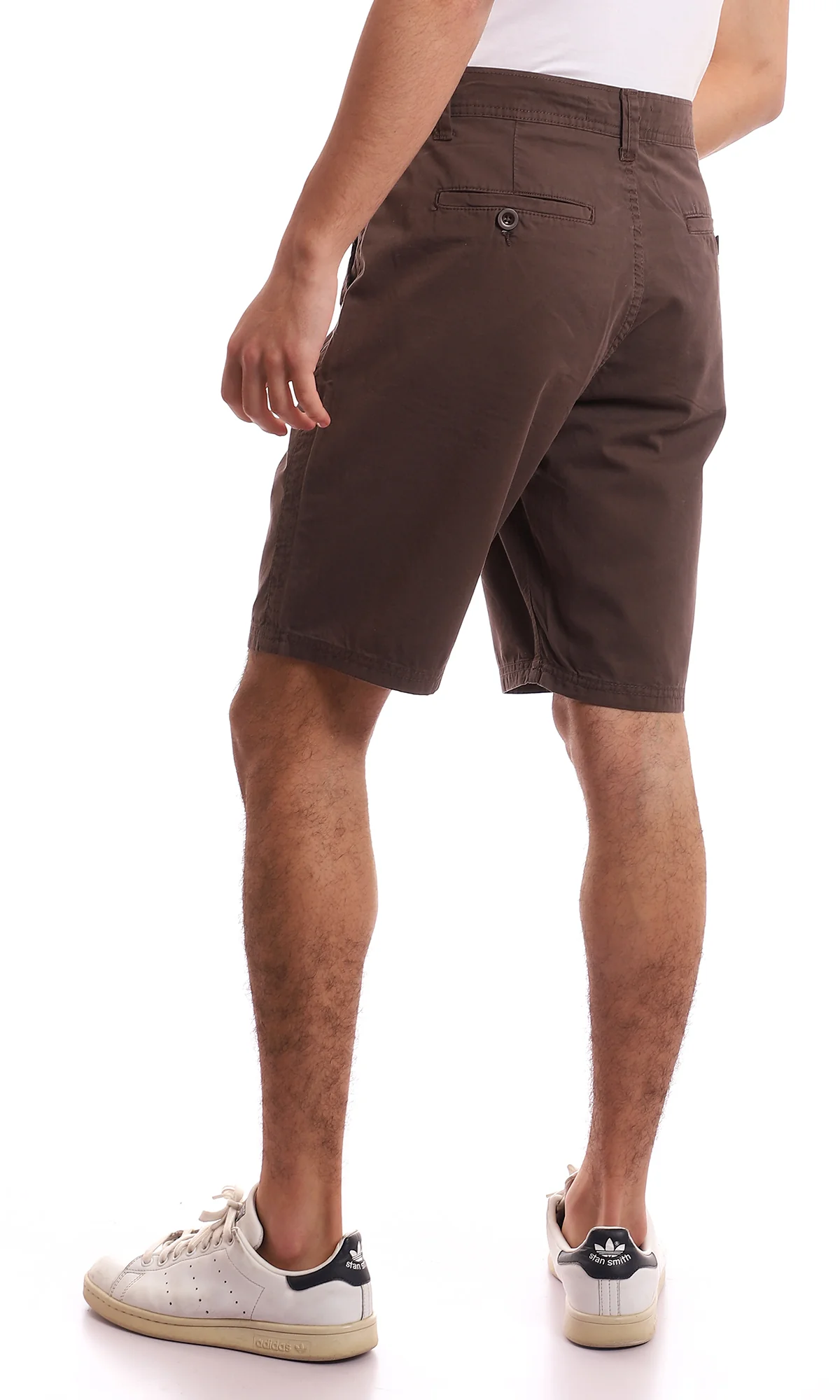 Classic Earth-Tone Cotton Chino Shorts - 95240 - Image 3