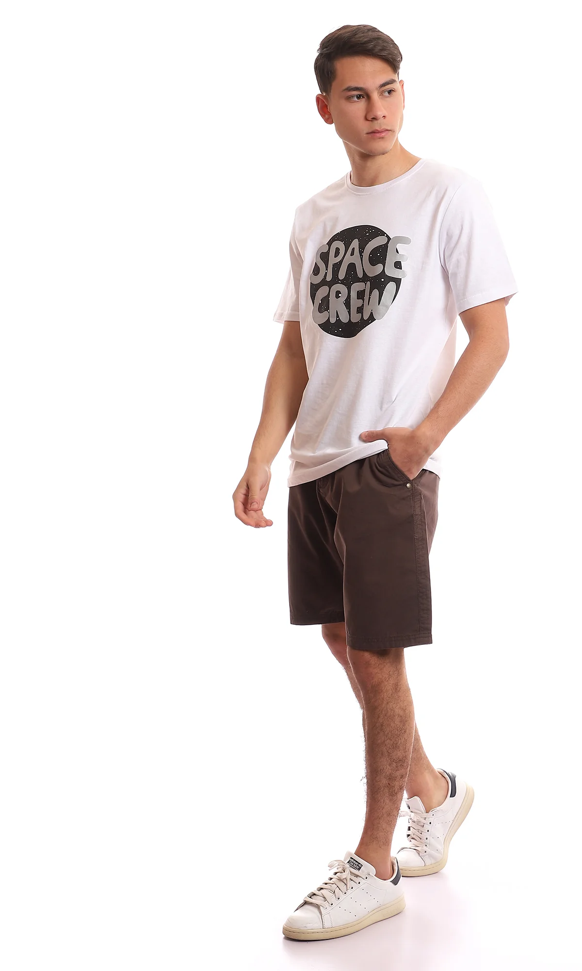 Classic Earth-Tone Cotton Chino Shorts - 95240 - Image 7