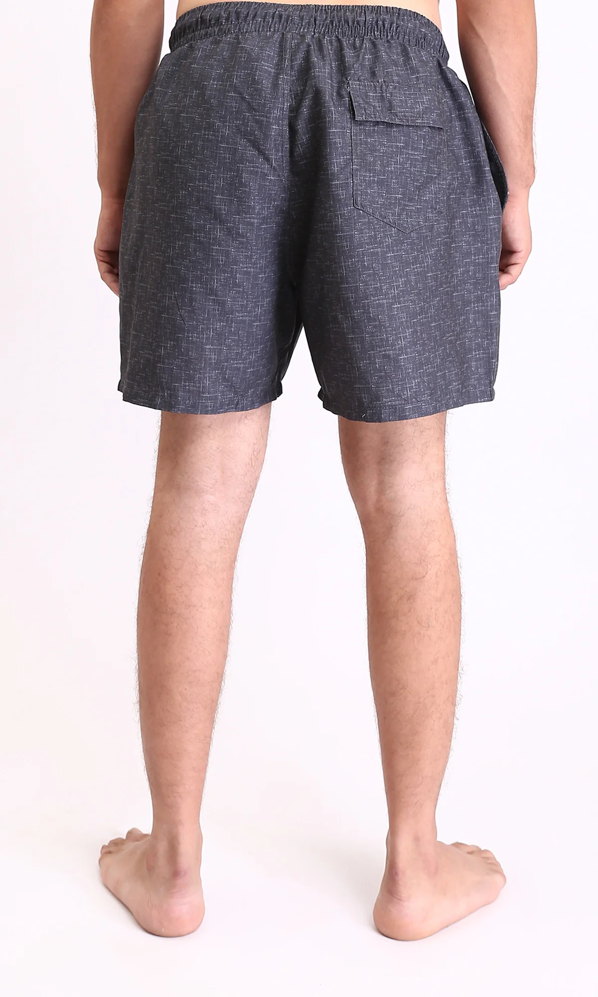 R210298 - Comfy Slip On Drawstring Swim Short - Heather Dark Grey - Image 2