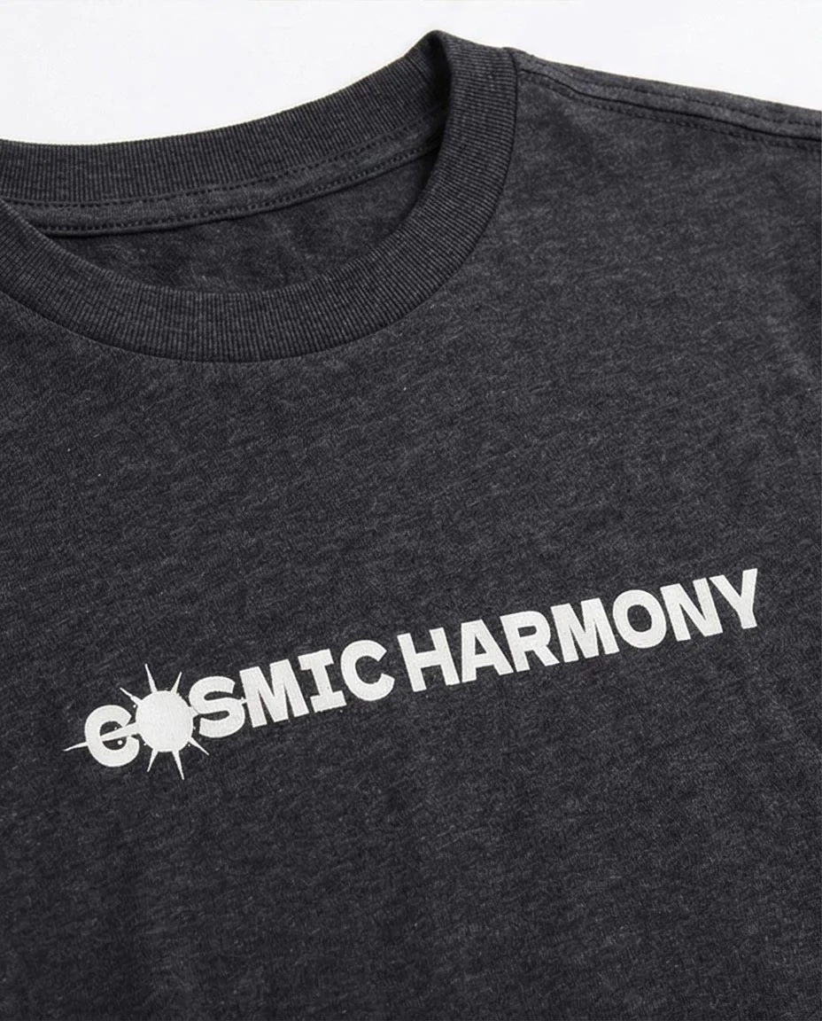 Ravin Cosmic Harmony Heather T-Shirt in Charcoal - R208582 - Image 3