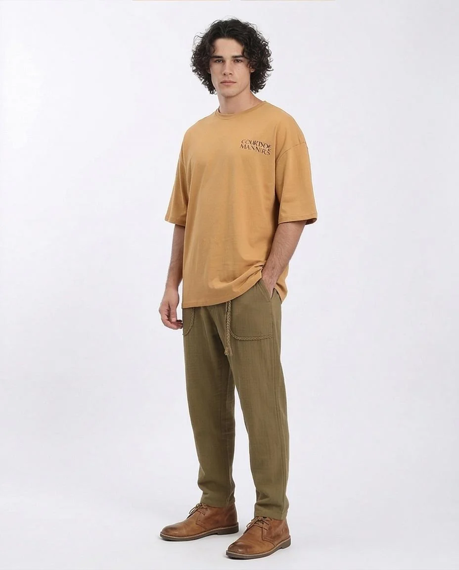 Ravin | Courtside Manners Oversized T-Shirt in Ochre - R209422 - Image 5