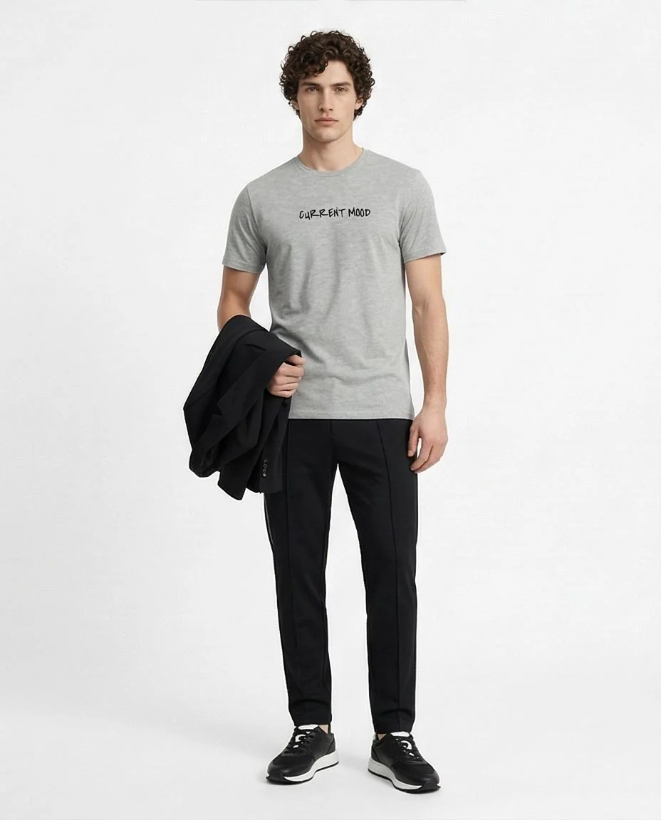 Ravin "Current Mood" Graphic T-Shirt – Heather Grey - R216567 - Image 3