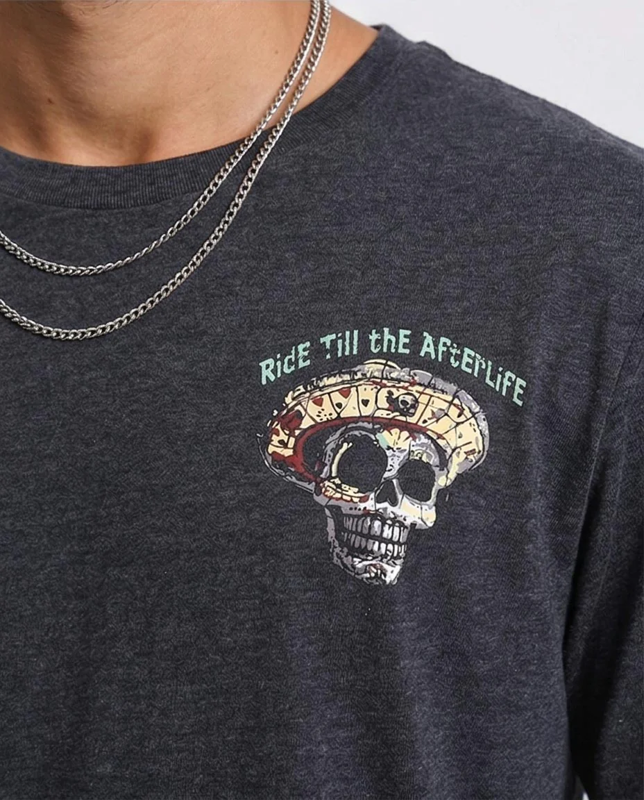 Ravin | "Deadly Rodeo" Graphic T-Shirt - Heather Black - Heather Black - R208588 - Image 3