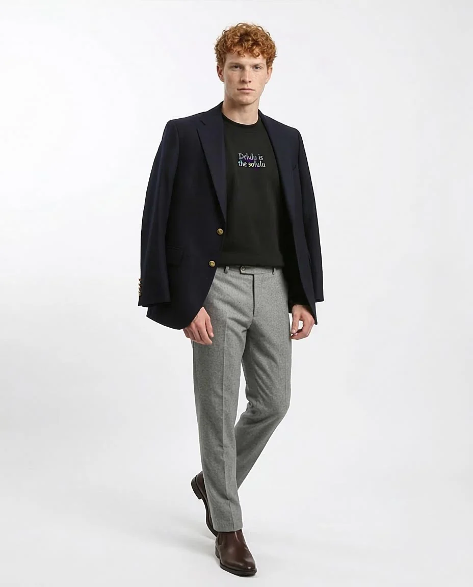 Ravin "Delulu" Textured Knit Crewneck Sweatshirt - Black - R215316 - Image 5