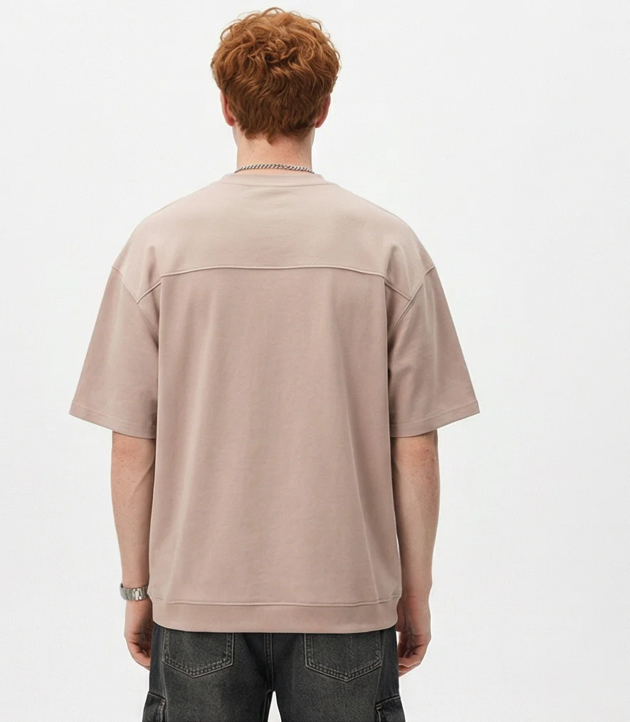Dusty Rose Oversized Heavyweight Tee - R217225 - Image 2