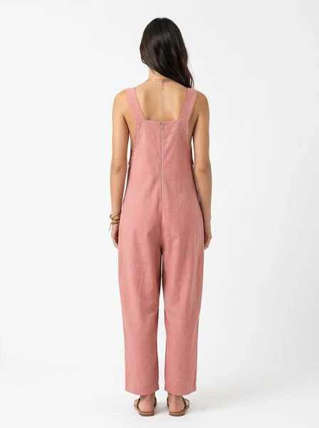 Dusty Rose Square Neck Utility Jumpsuit - R216673 - Image 2