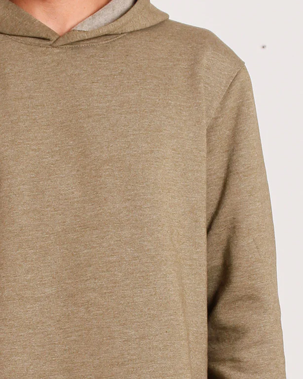 Earth Tone Textured Minimalist Hoodie - O202944 - Image 4