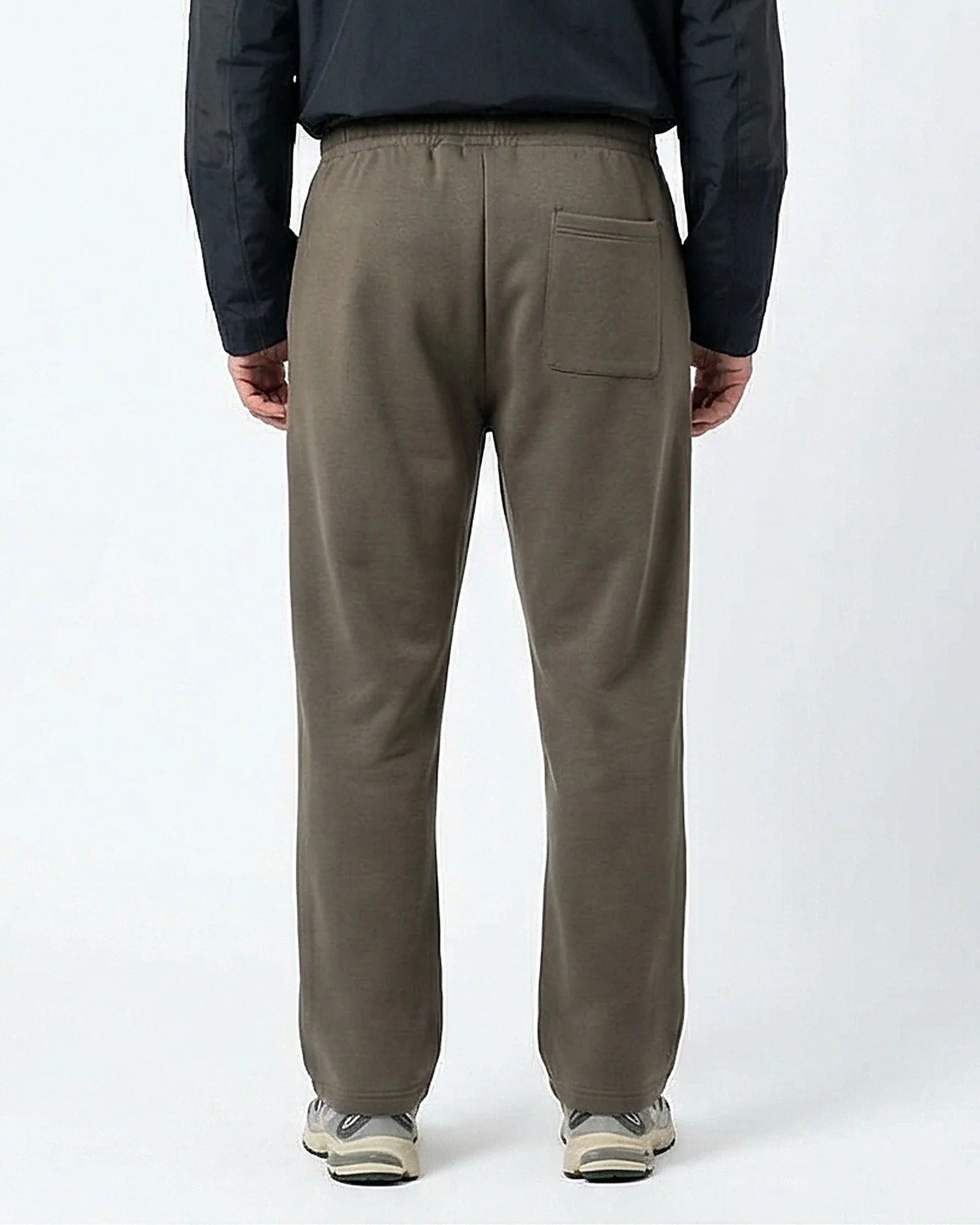 Essential Drawstring Utility Sweatpants in Earthy Khaki - Image 2