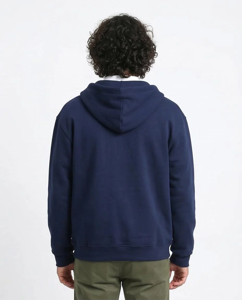 Ravin Essential Heavyweight Zip-Up Hoodie – Navy Blue - R214038 - Image 2