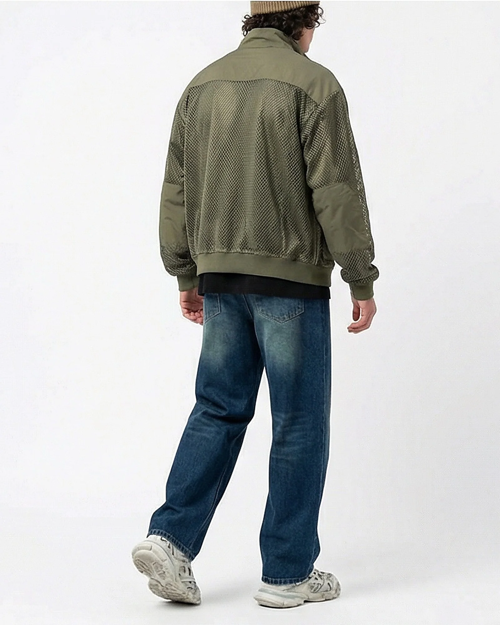 Essential Relaxed Fit Washed Blue Denim Jeans - Image 4