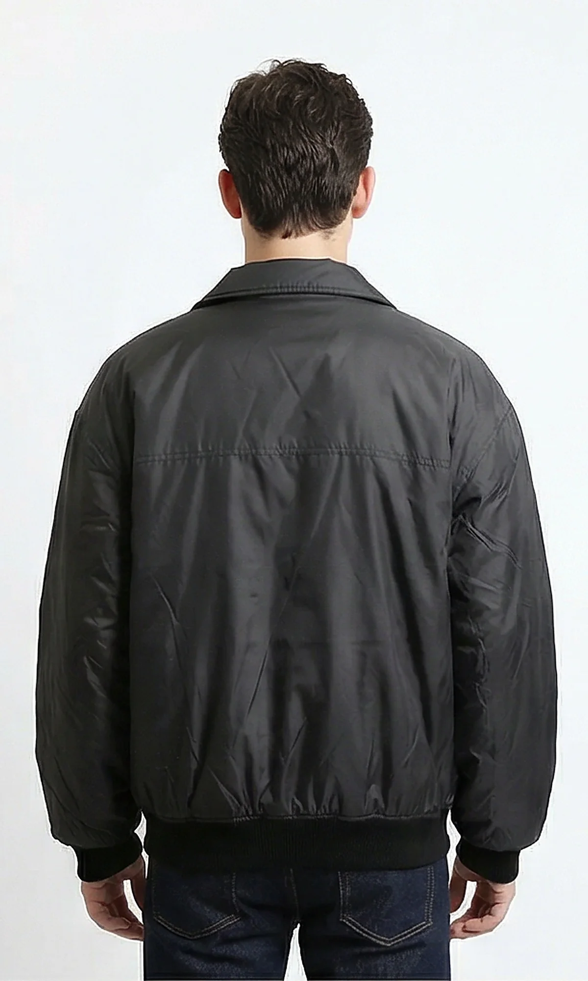 Essential Versatile Black Snap-Button Bomber Jacket - Image 2
