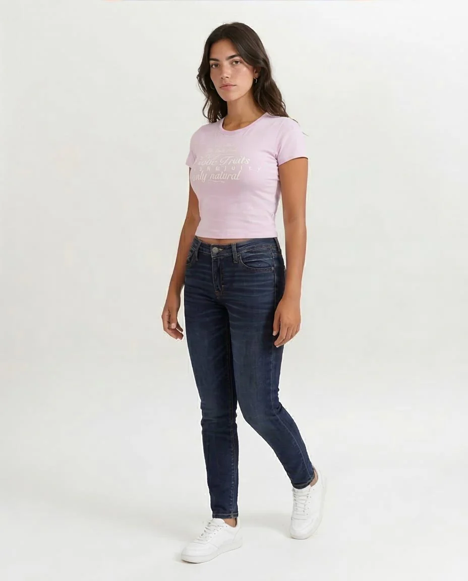 RAVIN "Exotic Fruits" Graphic Baby Tee in Lilac - O203161 - Image 5