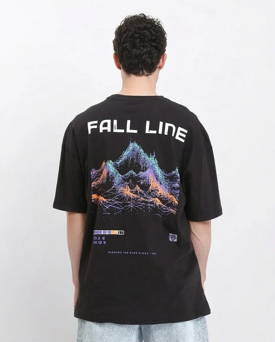 Ravin "Fall Line" Topographic Graphic Oversized T-Shirt - R211618 - Image 2