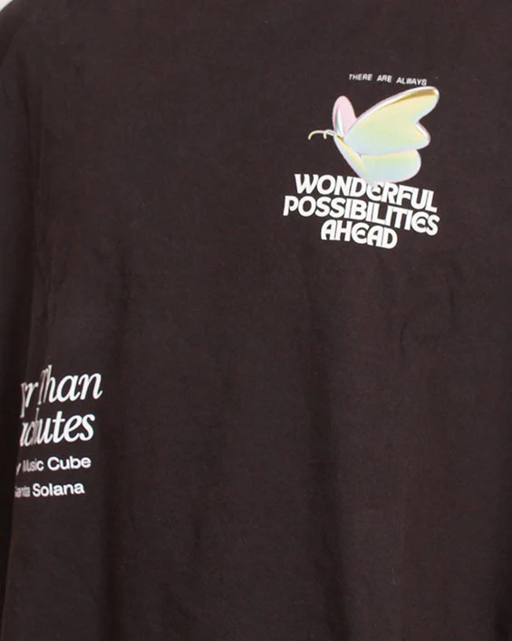 RAVIN | "Faster Than Parachutes" Oversized Concert Tee - Black - R205516 - Image 4
