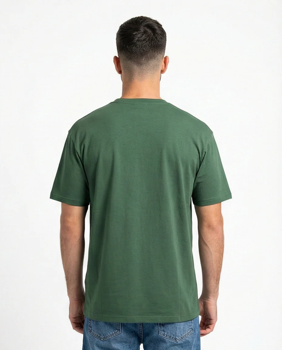 Forest Green Bull-Shit Graphic Print T-Shirt - Image 2