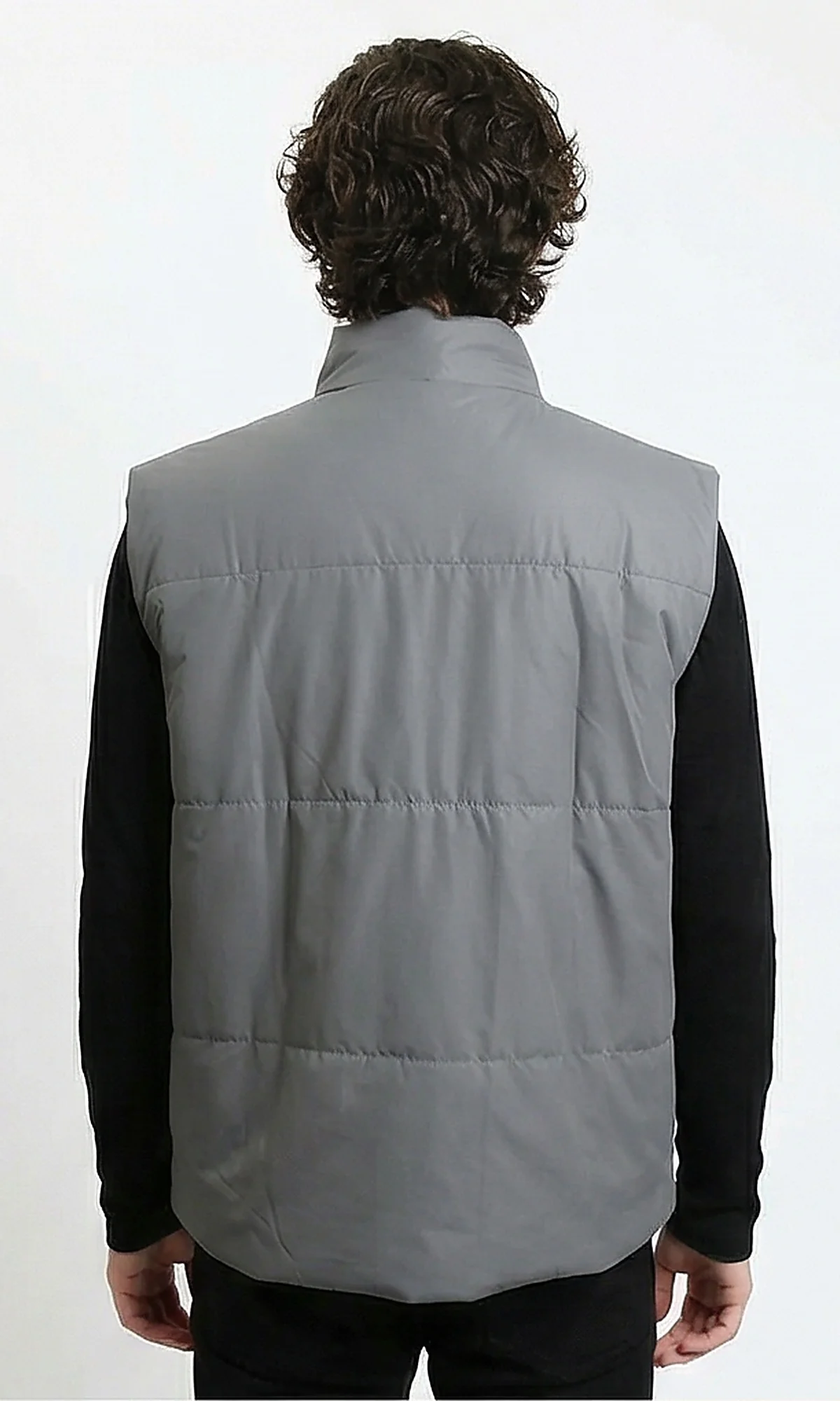 Essential Grey Quilted Puffer Vest -R213128 - Image 2