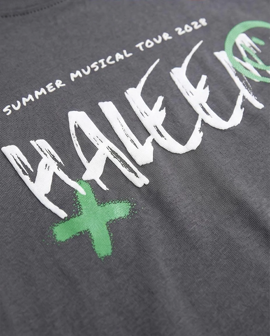 Ravin Haleem Summer Tour '28 Graphic T-Shirt – Charcoal Grey - R208579 - Image 3