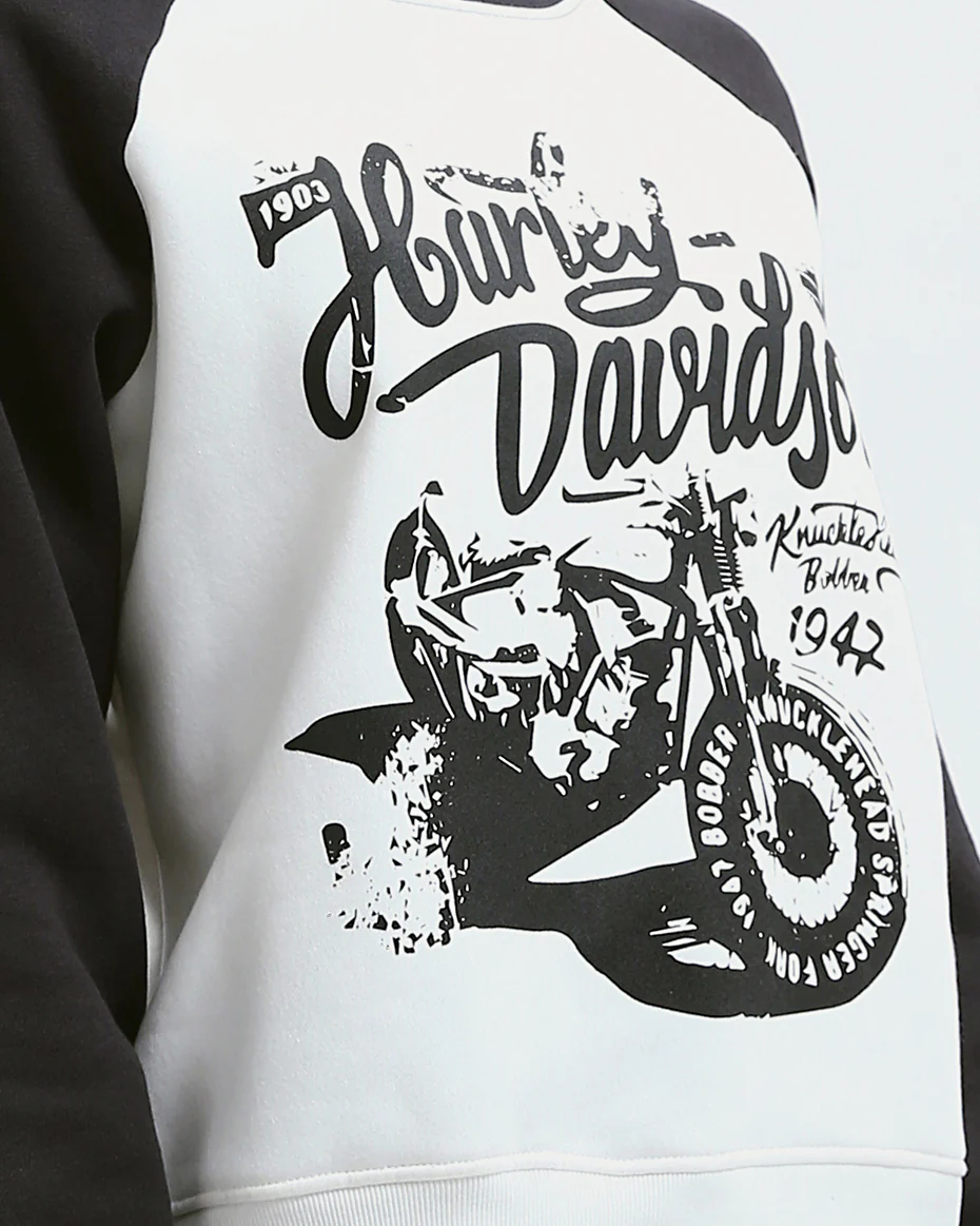 Harley-Davidson Vintage Graphic Raglan Sweatshirt - 0179920 - Image 4