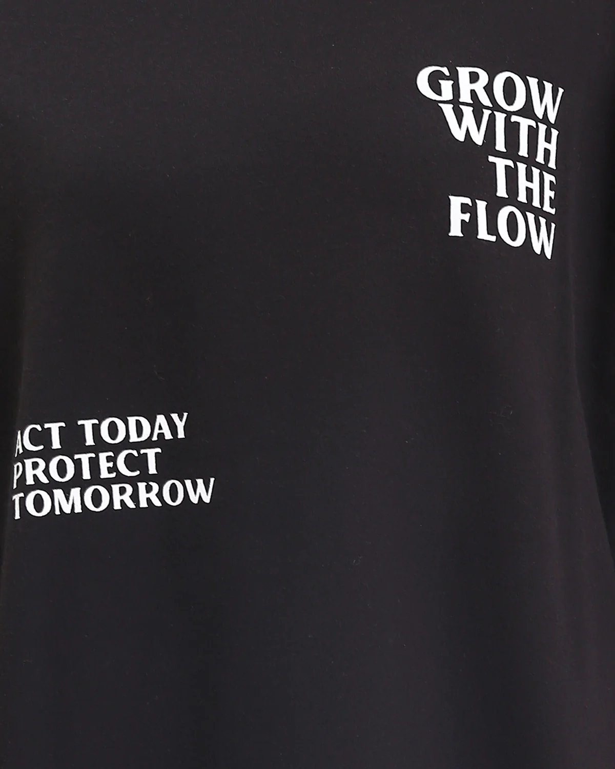 Ravin "Just & Breathe" Oversized Raglan Graphic T-Shirt - Black - R208521 - Image 4