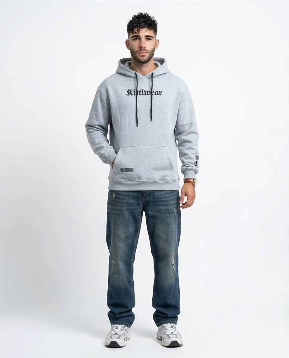Heather Grey Kittlwear Eternal Graphic Hoodie - O199369 - Image 3