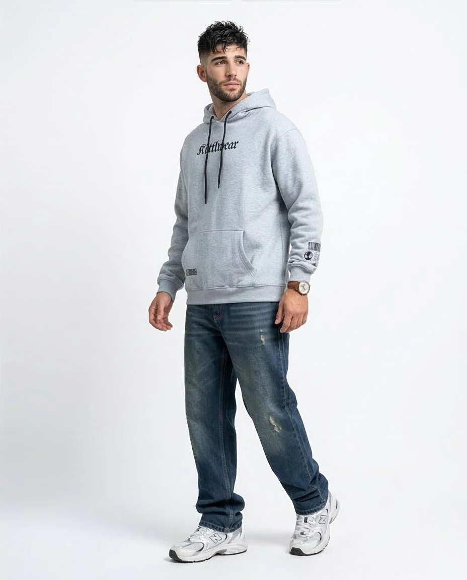 Heather Grey Kittlwear Eternal Graphic Hoodie - O199369 - Image 5
