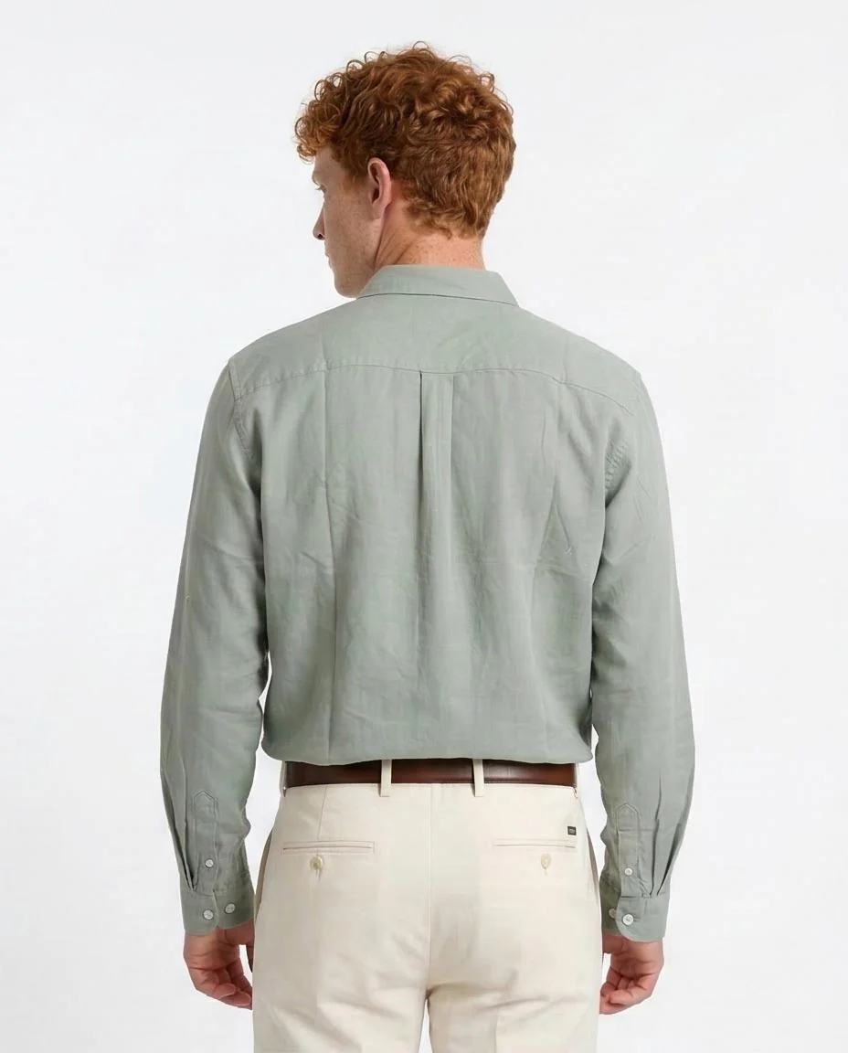 R206394 - Light Green Button-Up Shirt - Image 2