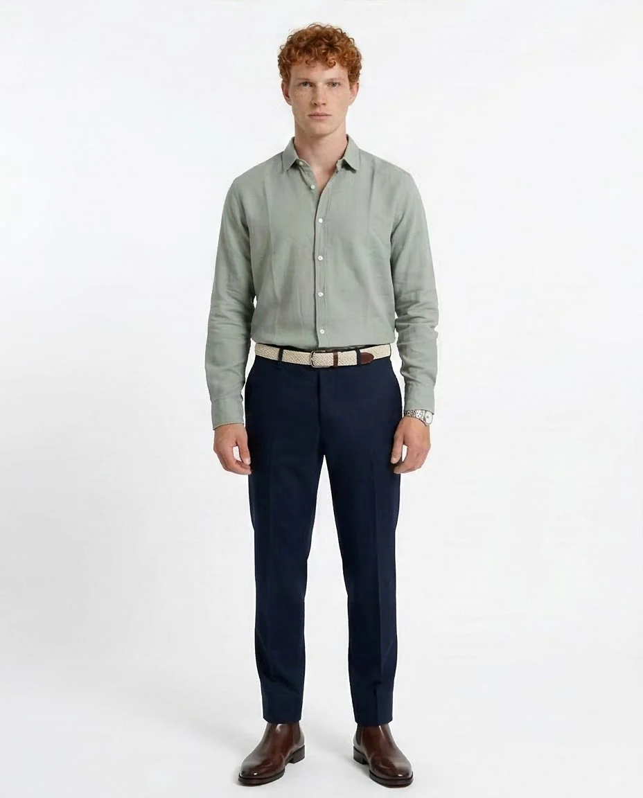 R206394 - Light Green Button-Up Shirt - Image 3