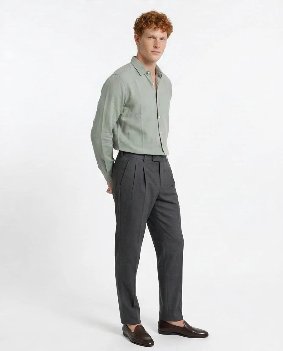 R206394 - Light Green Button-Up Shirt - Image 5
