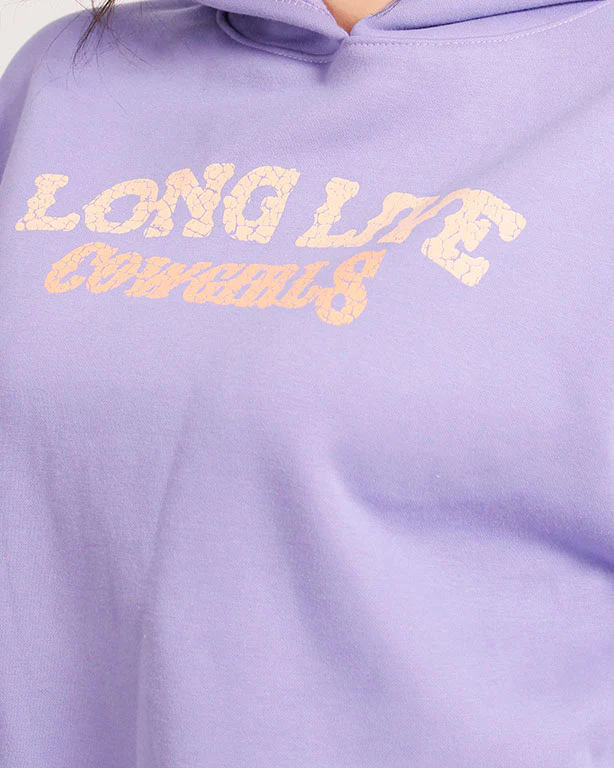 Long Live Cowgirls Lavender Graphic Hoodie - R206858 - Image 3