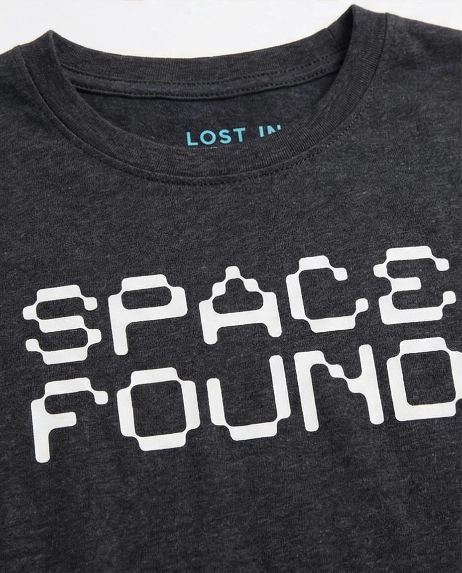 Ravin "Lost in Space" Graphic Tee – Heather Black - Heather Charcoal - R208583 - Image 3