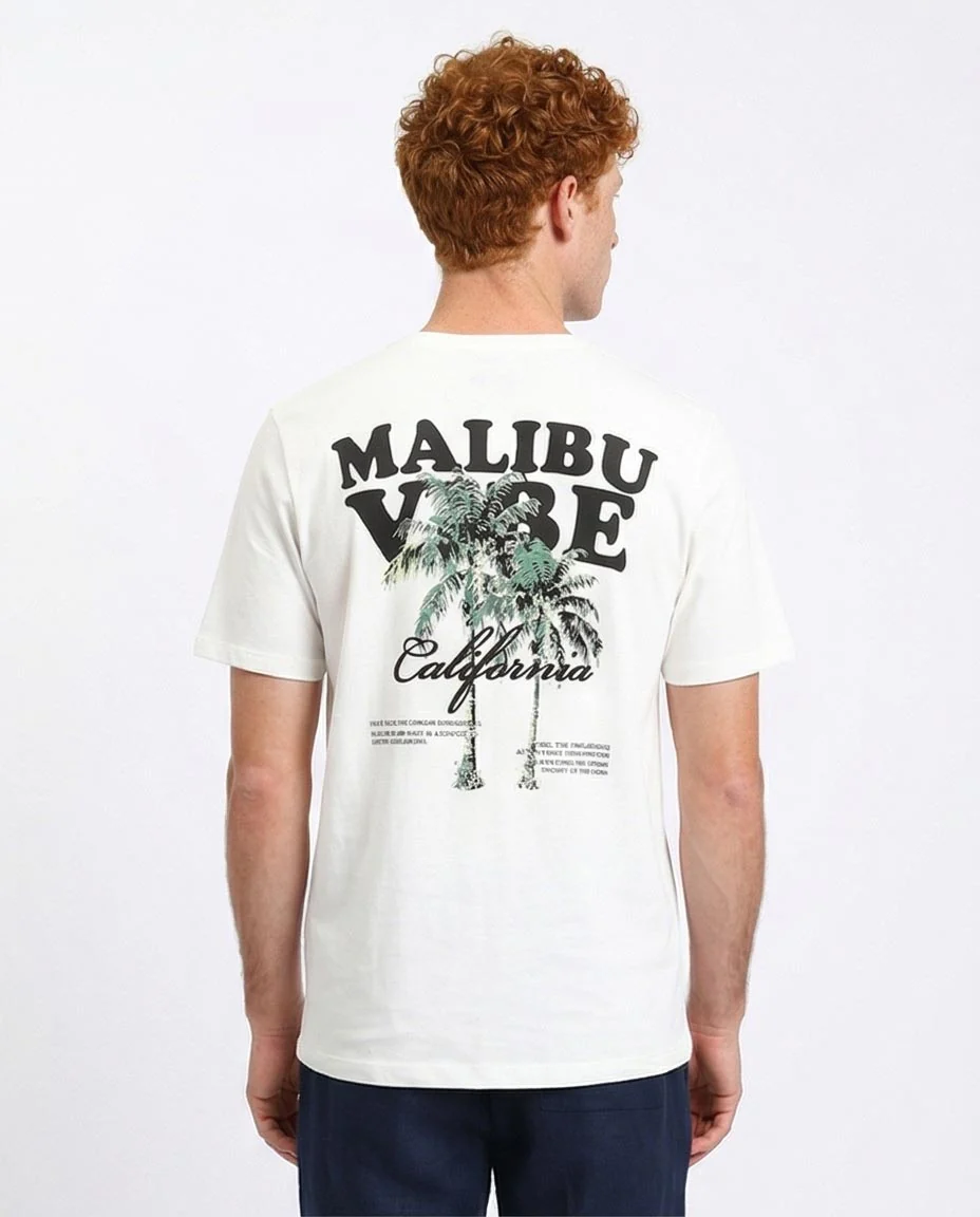 Ravin Malibu Vibe Graphic Tee – White - R208968 - Image 2