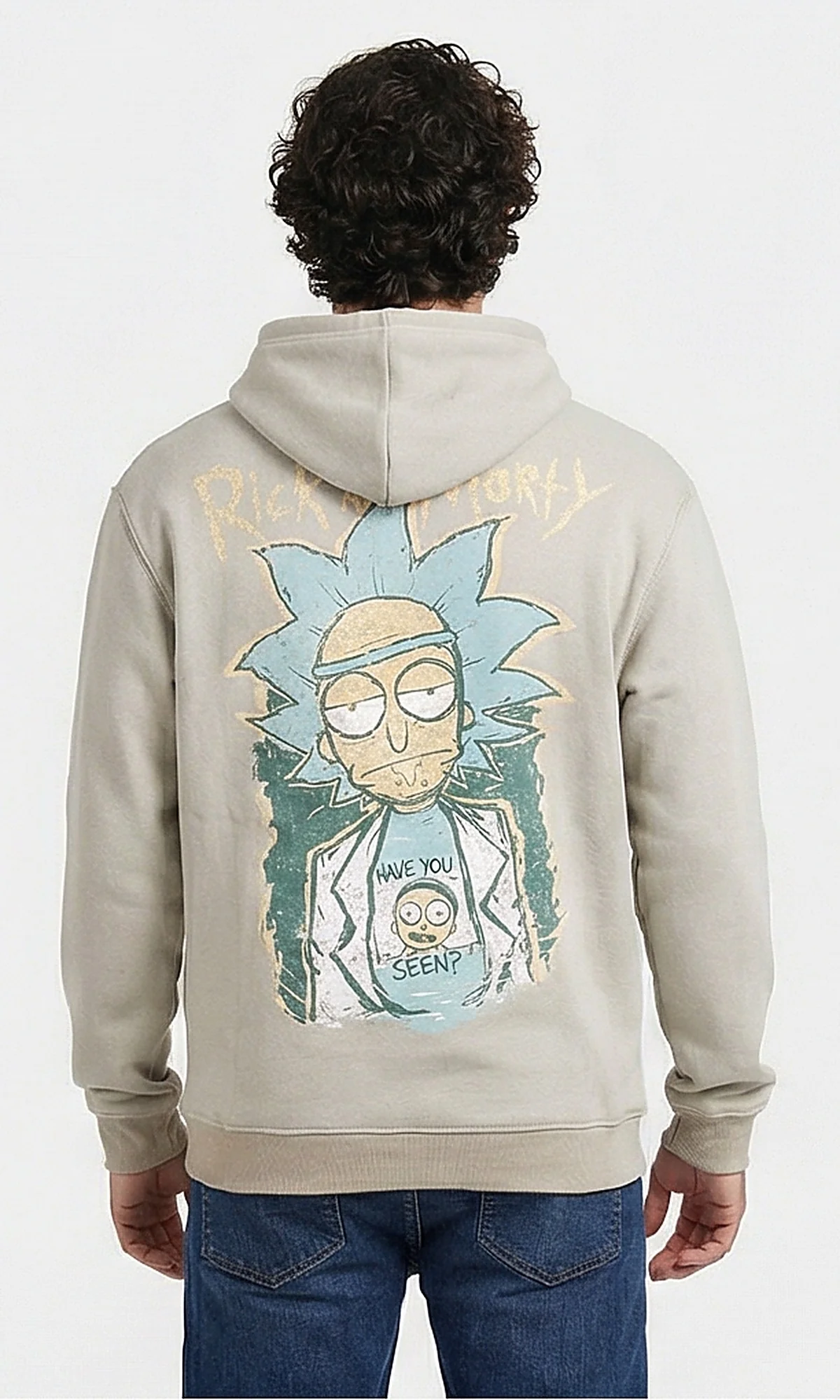 R207858 - Melton Graphic Hoodie - Light Green - Image 2