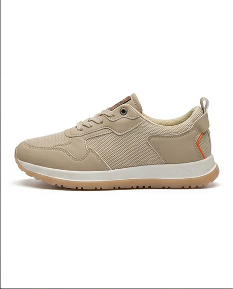 Men's Beige Mesh Paneled Urban Sneakers - R209155 - Image 2